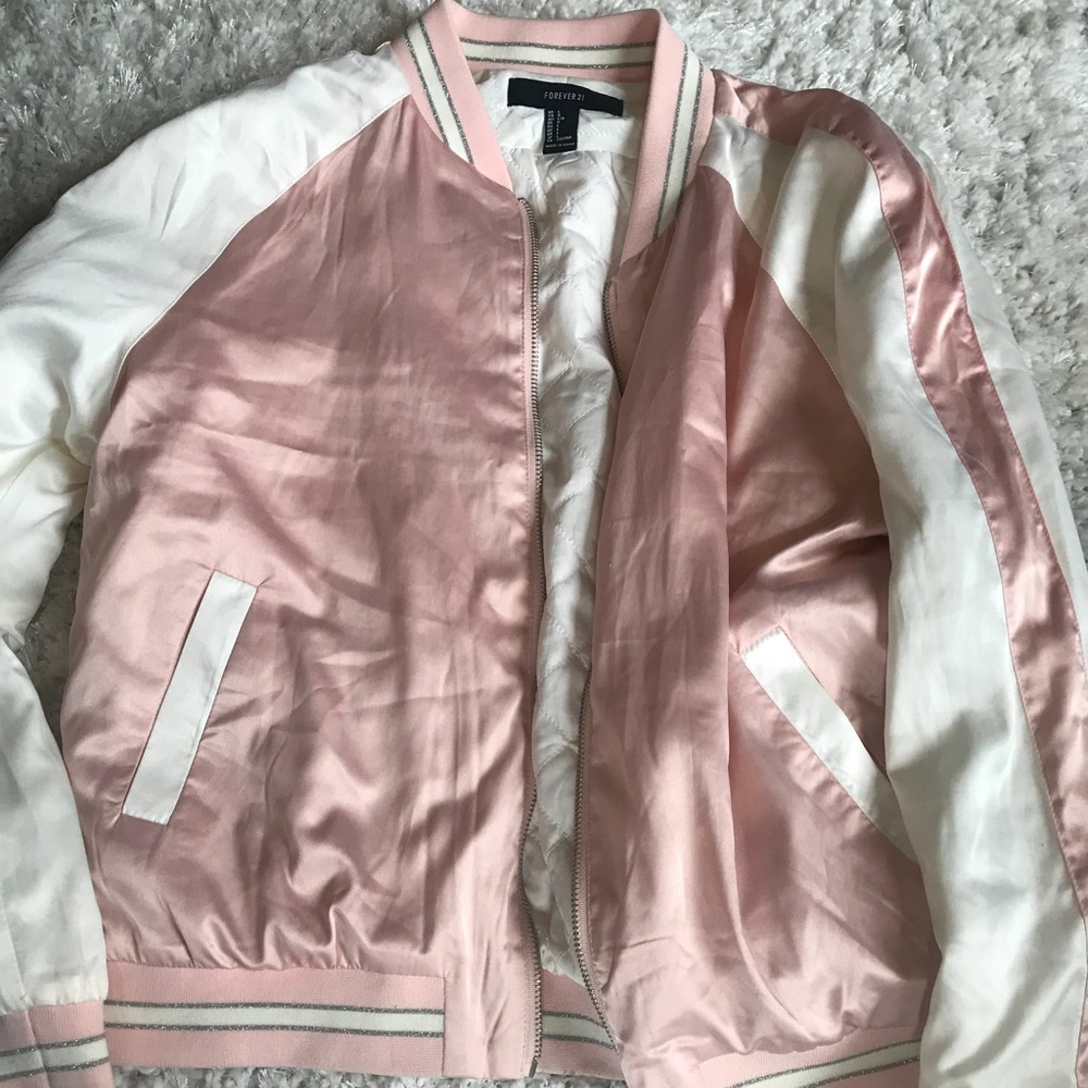 pink bomber jacket